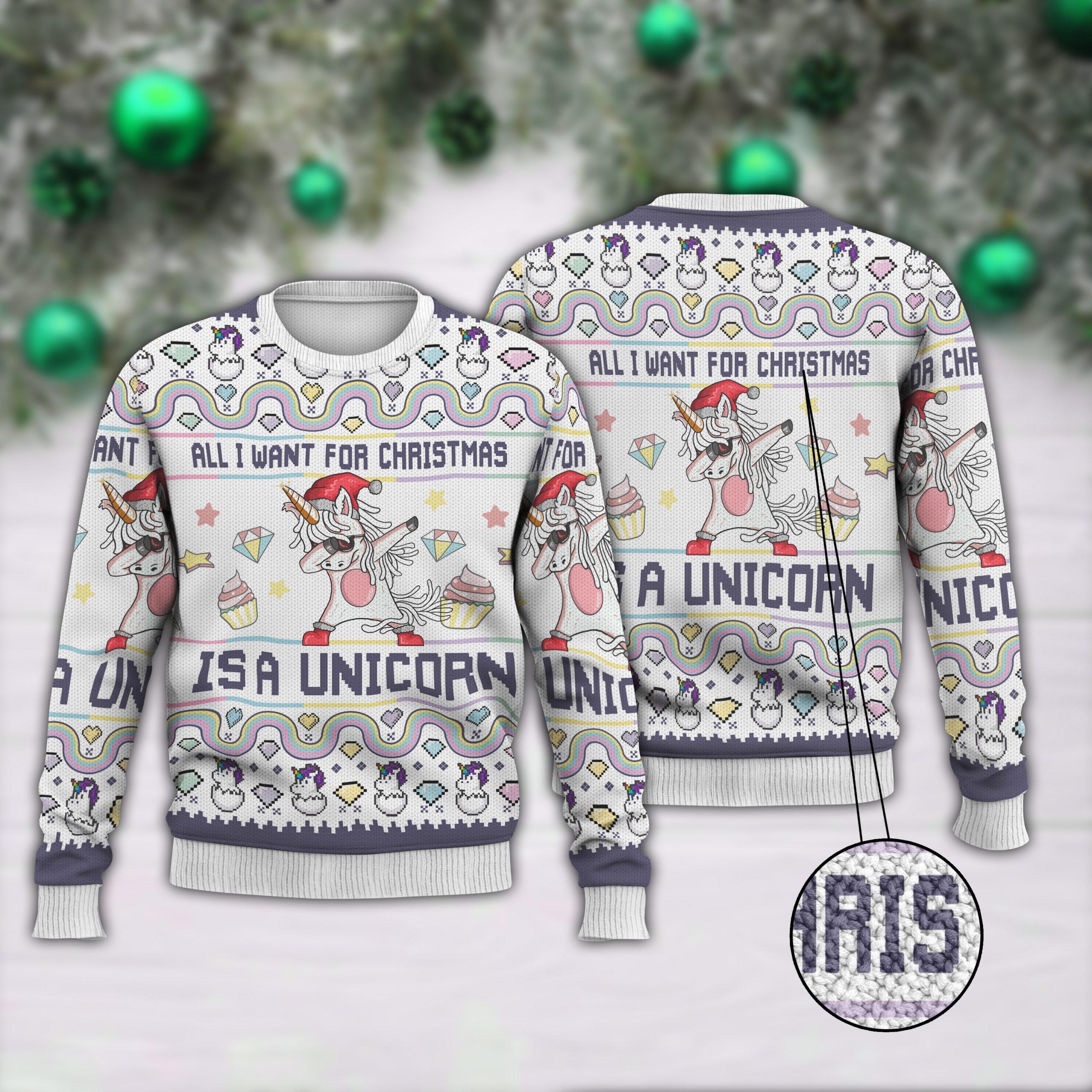 All I Want For Christmas Ugly Sweater | Unisex | Full Size | Adult | Colorful | US1761