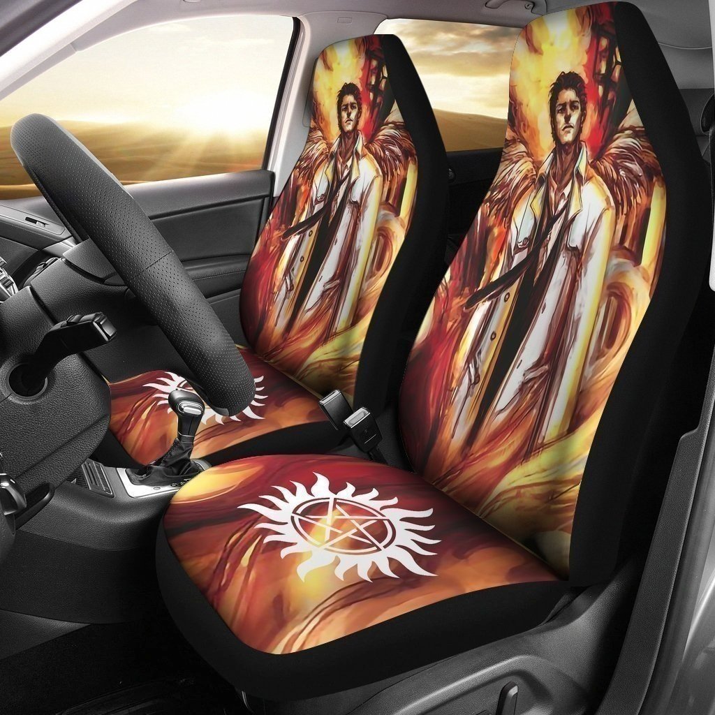 Dean With Angel Wings Art Supernatural Car Seat Covers MN04