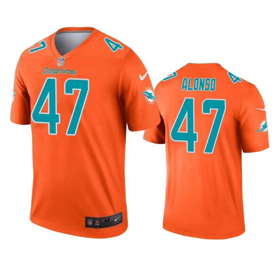 Miami Dolphins Kiko Alonso Orange Inverted Legend 3D Jersey