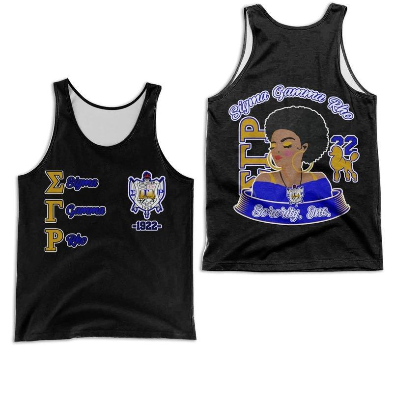 Wonderprint Tank Top Sigma Gamma Rho Blade Racerback Tank