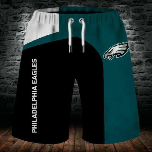 2020 Summer Philadelphia Eagles 3D Beach Shorts Cool Short Pants 3D Swimming Trunks