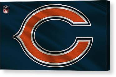 1 Chicago Bears Uniform Joe Hamilton Canvas Print