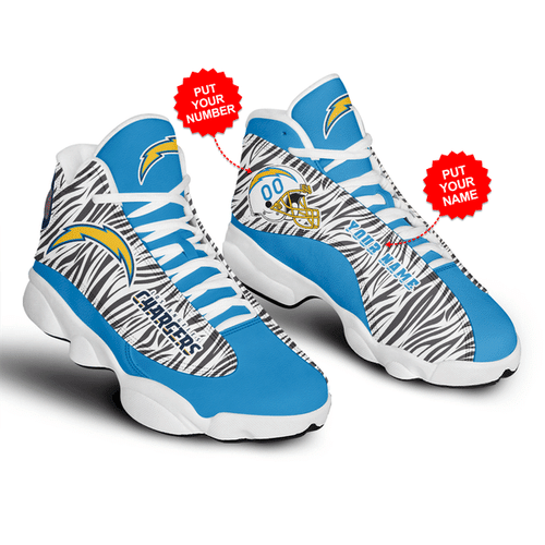 Air Jd13 Sneakers Los Angeles Chargers Football Personalized Shoes