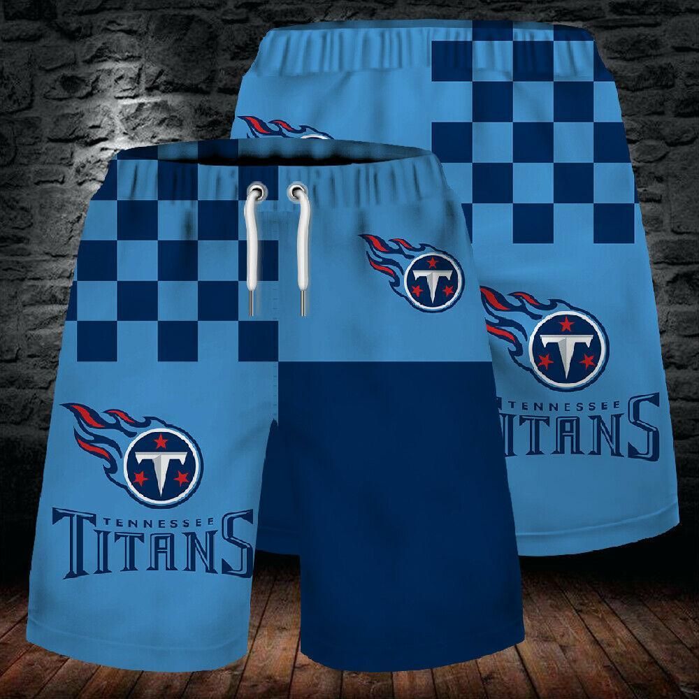 2020 Tennessee Titans 3D Summer Beach 3D Sport Shorts Pants Men Cool Shorts Swim Trunks