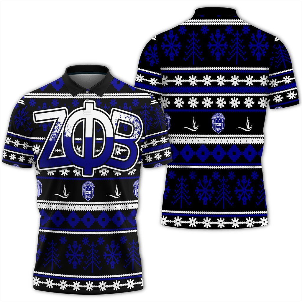 Sorority Polo – Zeta Phi Beta Christmas Splatters Polo Shirt