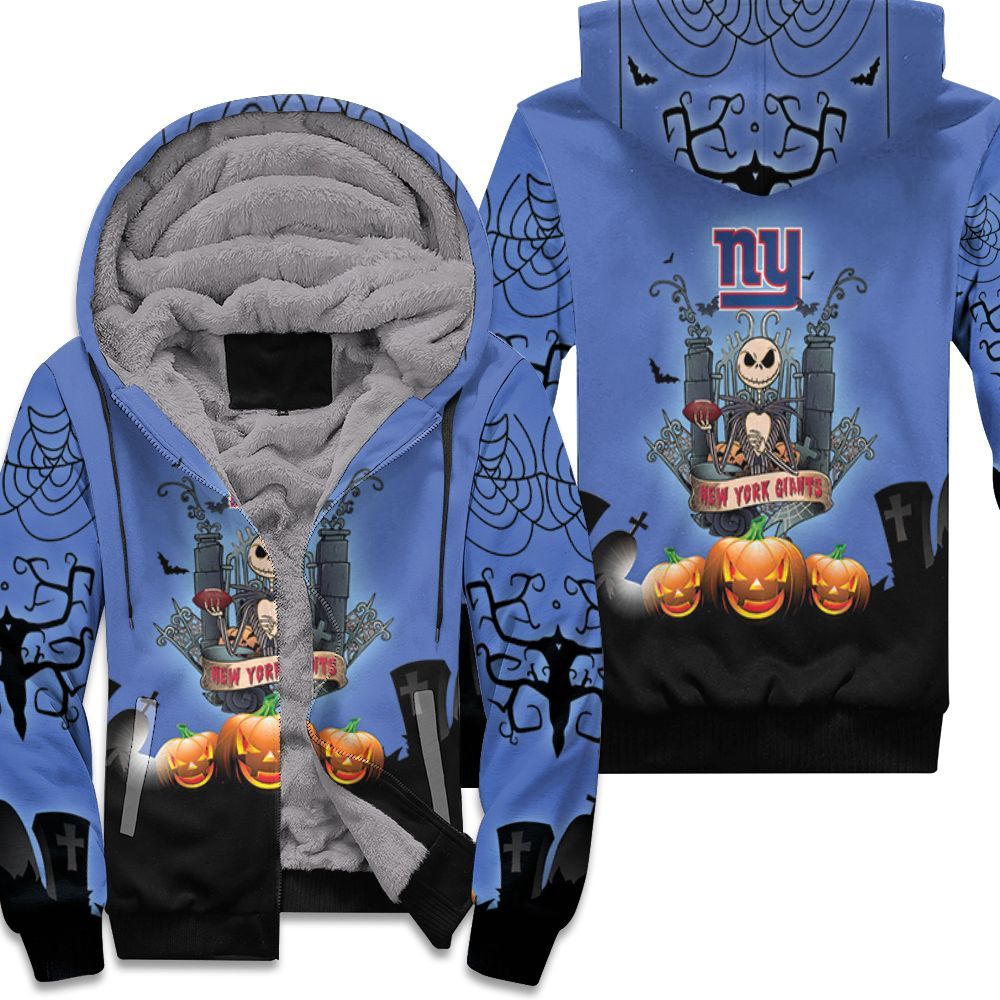 New York Giants And Jack Skellington 3D T Shirt Hoodie Jersey Fleece Hoodie