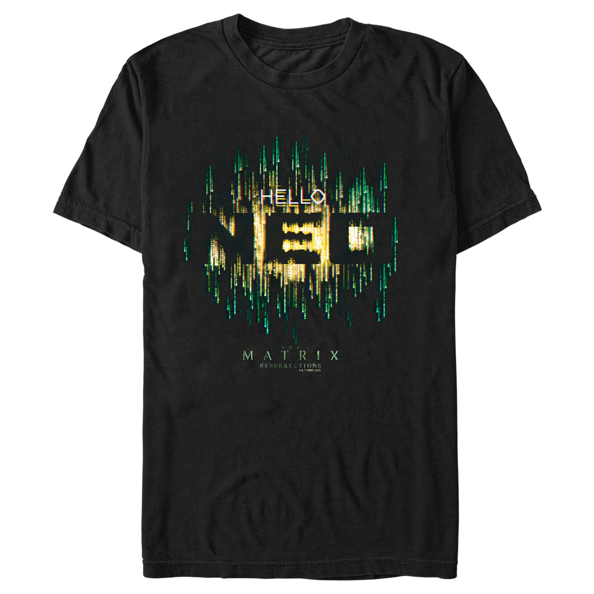 The Matrix Resurrections Men’S Hello Neo  T-Shirt