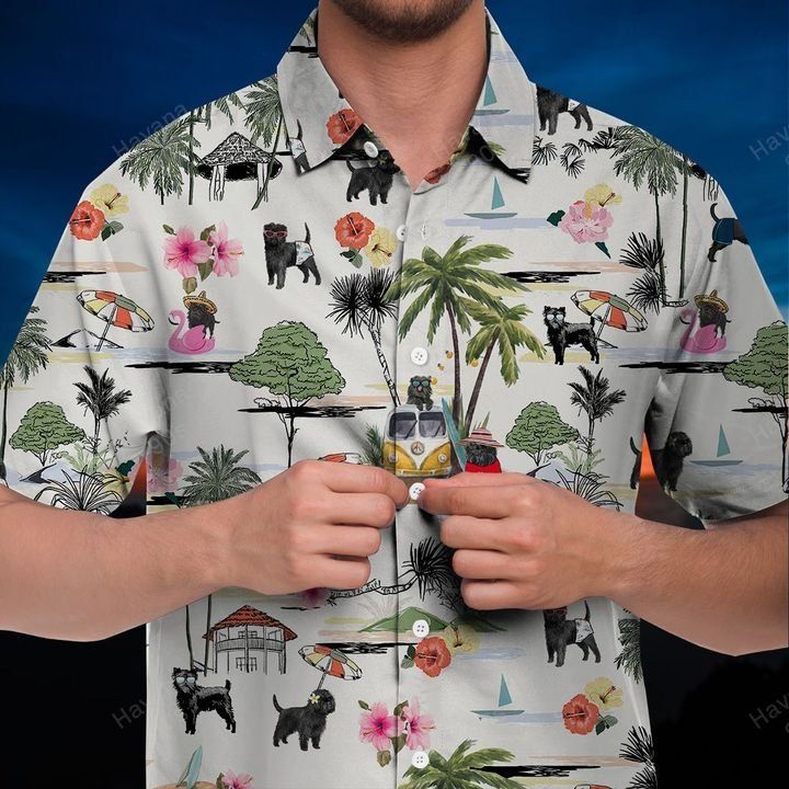 Affenpinscher Hawaiian Shirt Hawaii Beach Retro