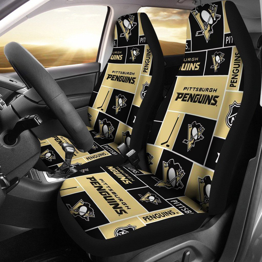 Pittsburgh Penguins Car Seat Covers 2pcs