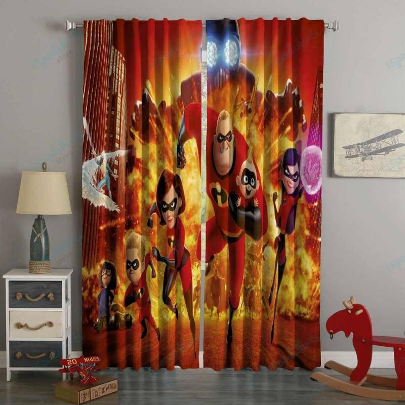 3D Printed Incredibles Style Custom Living Room Curtains