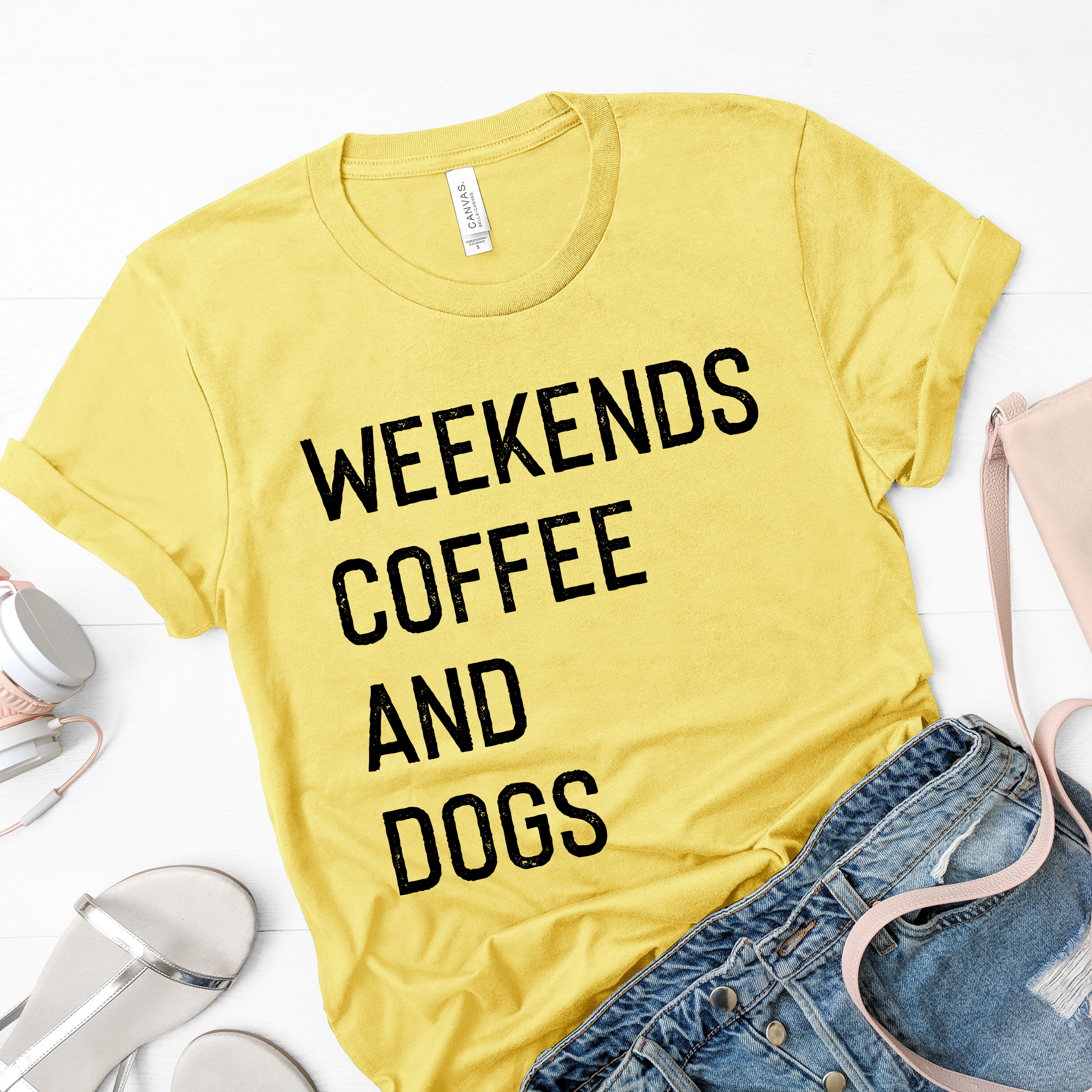 Weekend Coffee And Dogs Funny Dog Lover Shirt