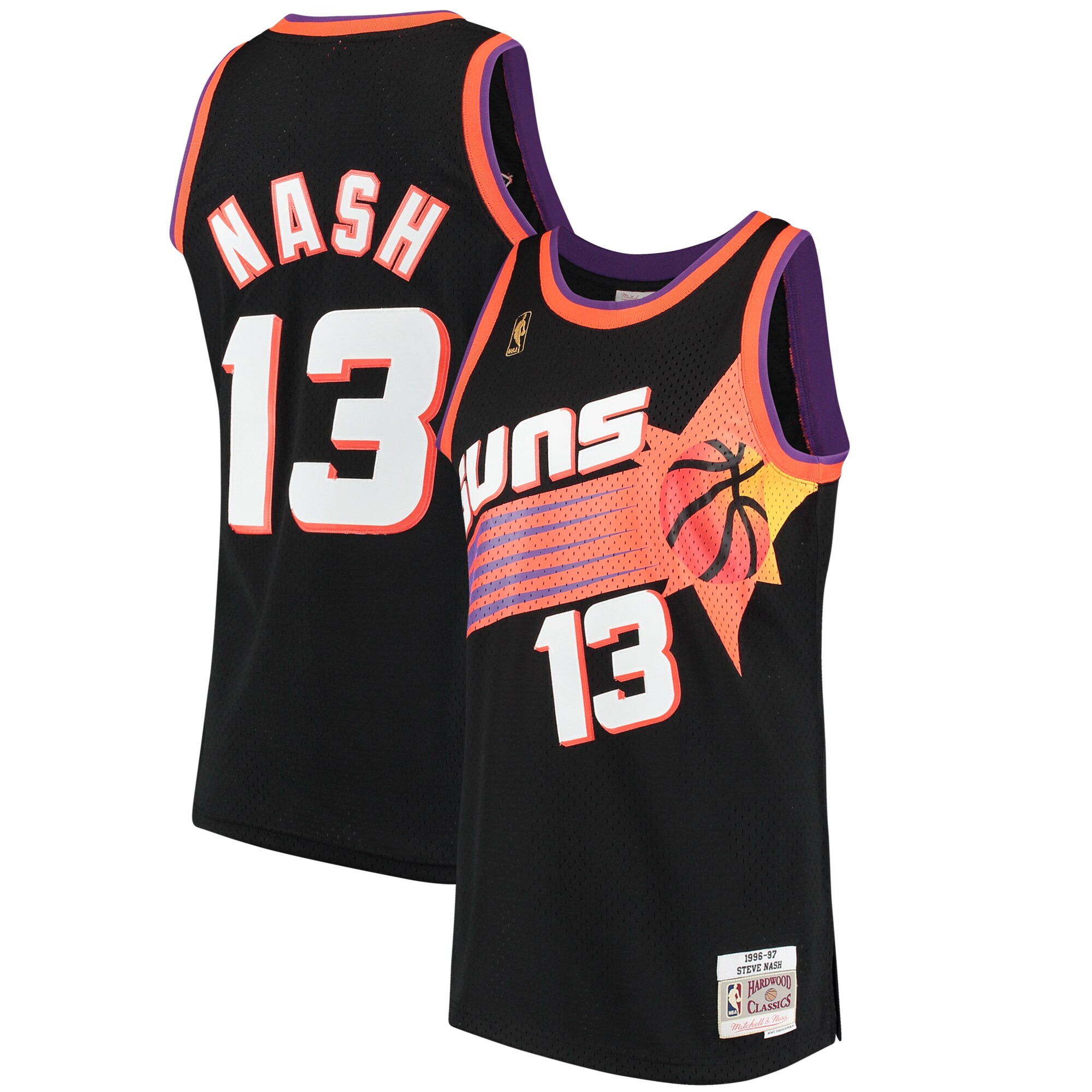 Steve Nash Phoenix Suns Mitchell & Ness 1996/97 Hardwood Classics Swingman Jersey – Black