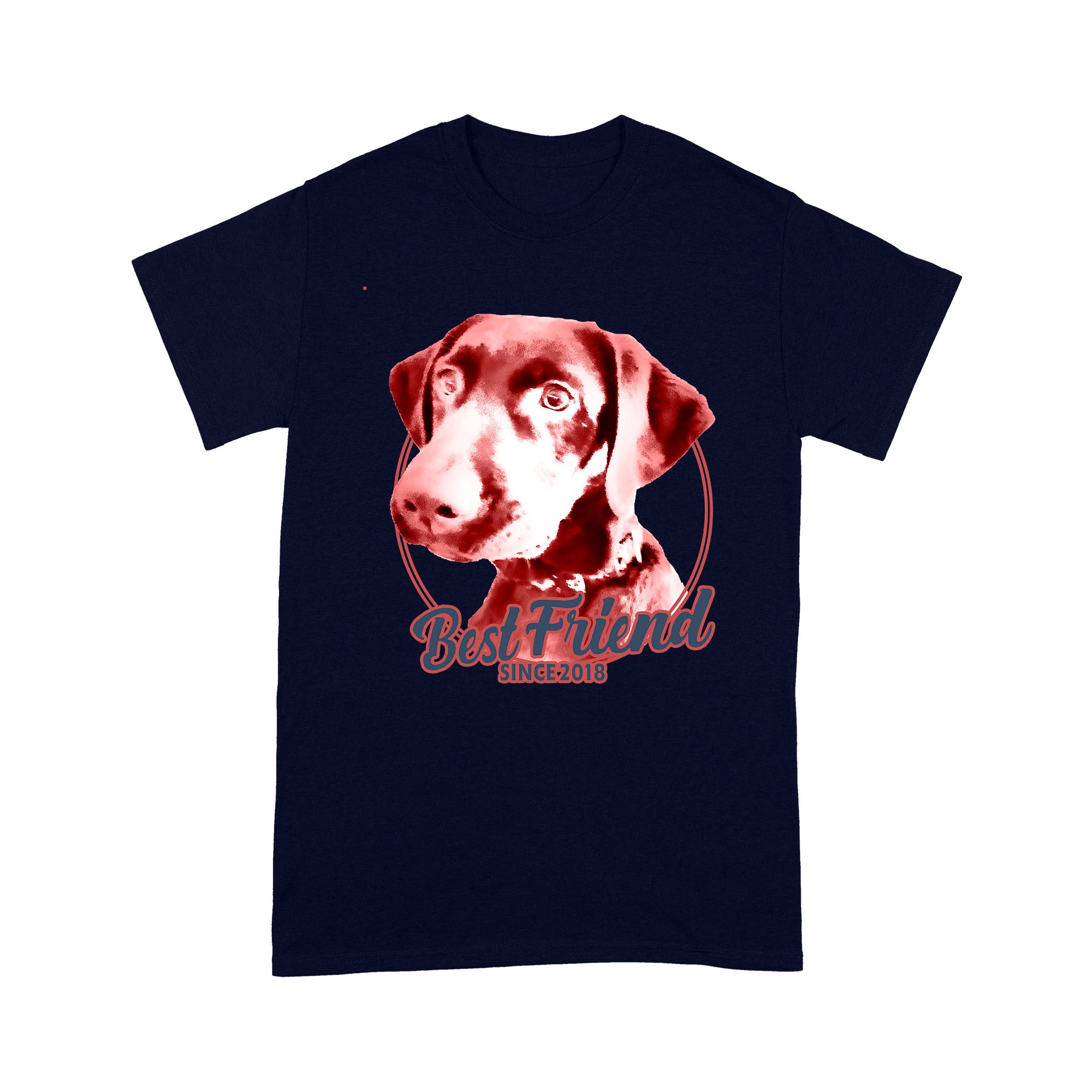 Jessica Stombaugh –  Custom Vintage Best Friend Since Illustrated Pet Personalized – T- Shirt