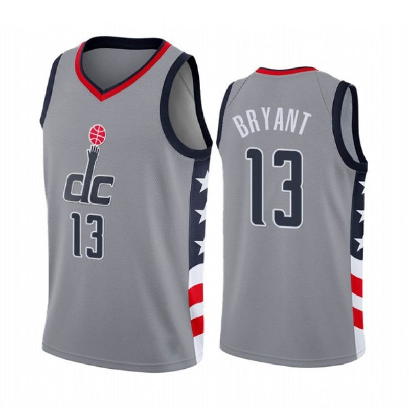 Washington Wizards Thomas Bryant #13 2020 NBA New Arrival Grey Jersey