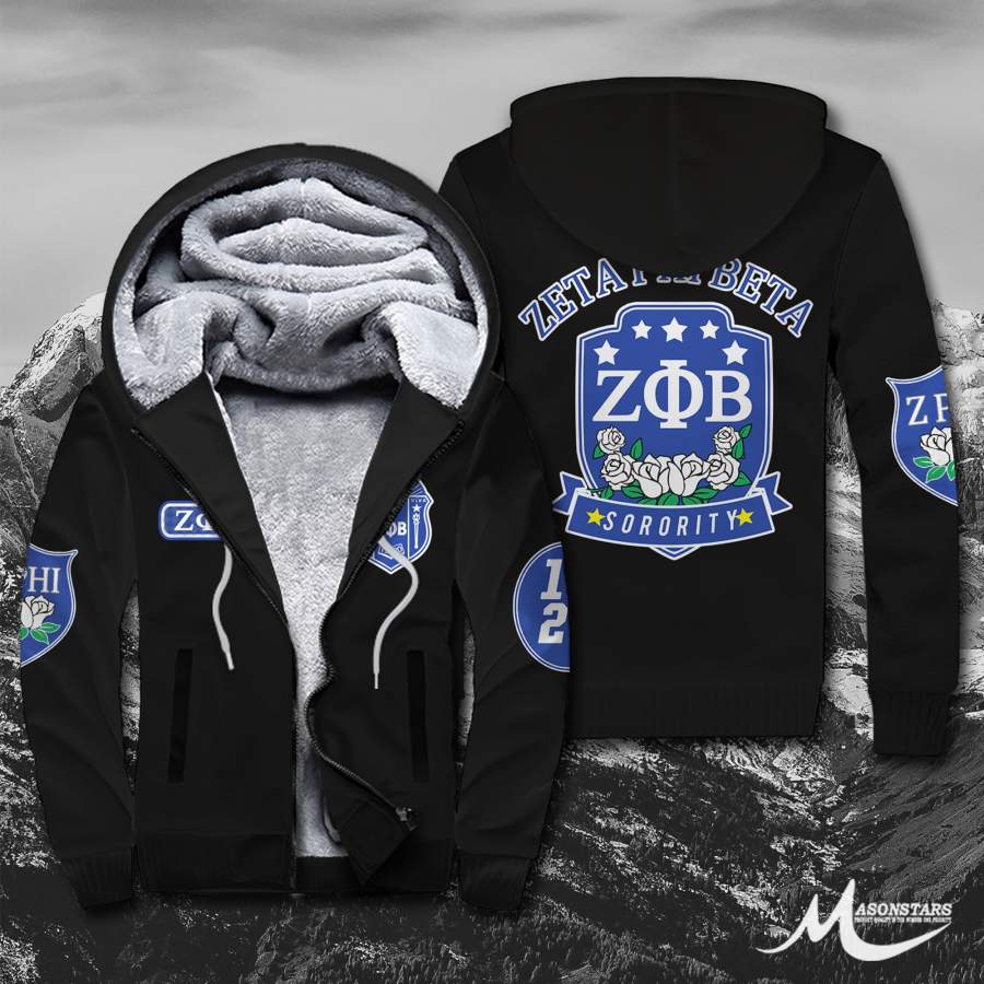 Zeta Phi Beta Fleece Zip Hoodies 291020192