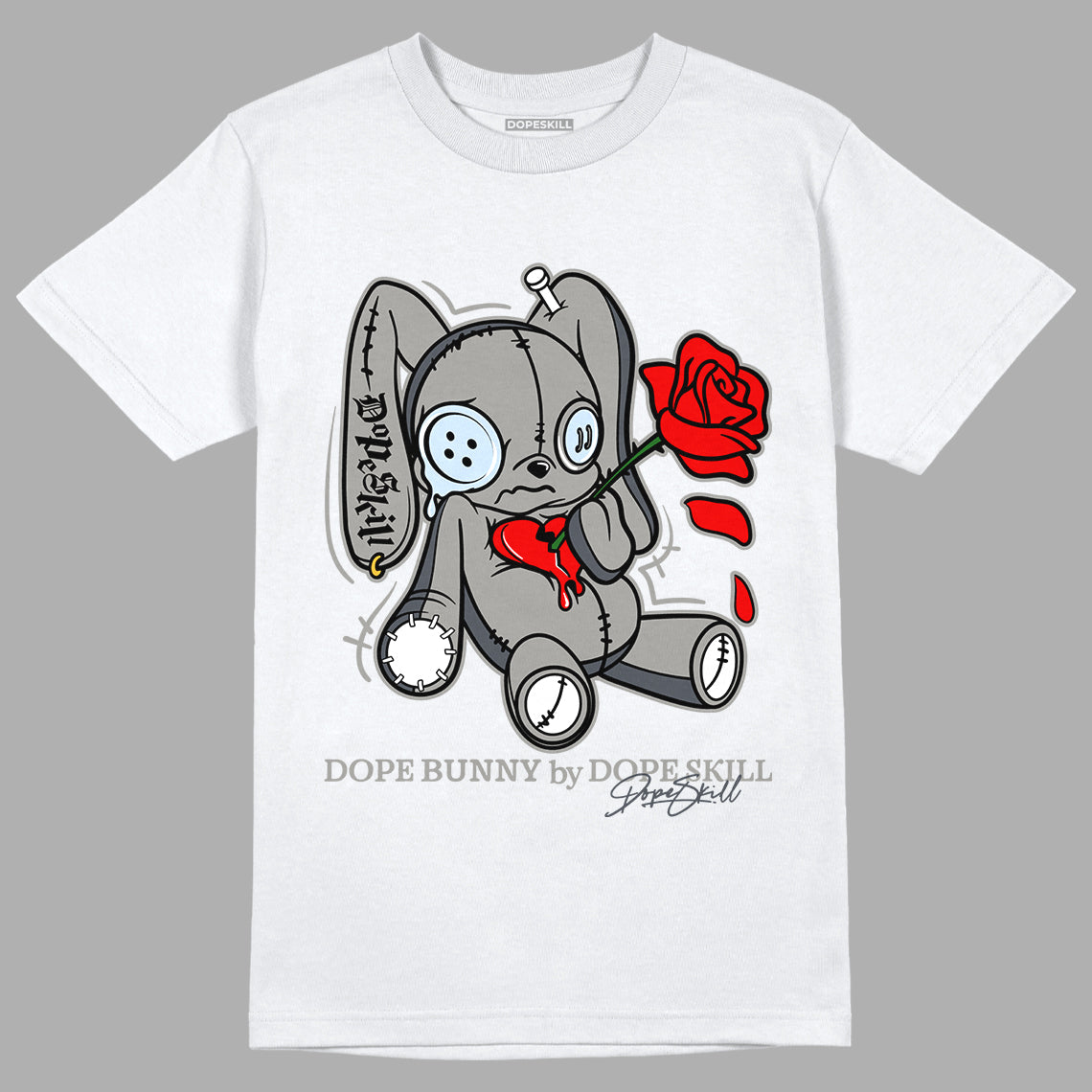 Jordan 11 Cool Grey  Dopeskill T-Shirt Dope Bunny Graphic