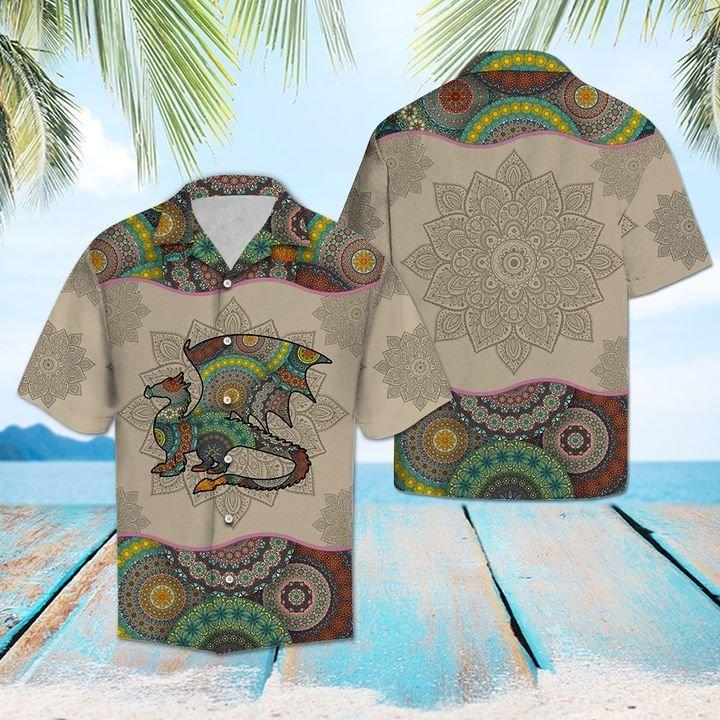 Dragon Mandala Hawaii Shirt Unisex Full Size Adult Colorful Ha7047