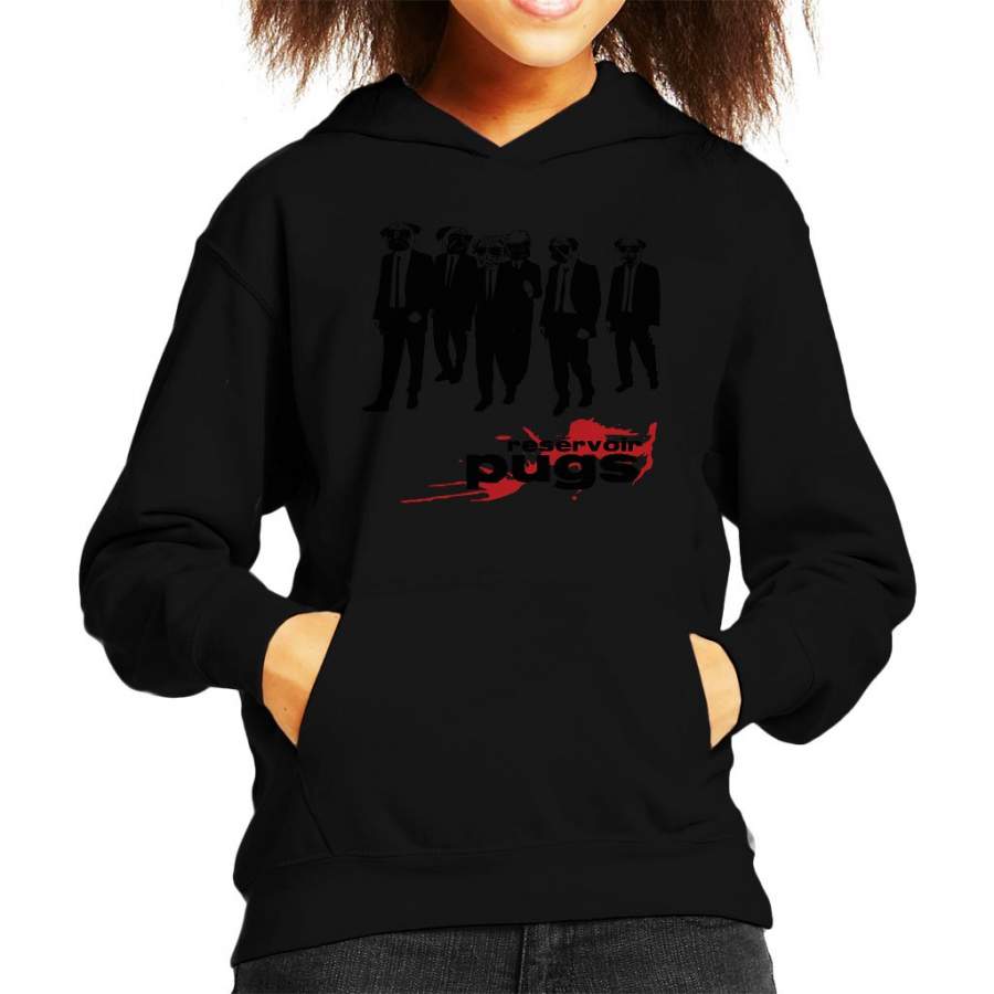 Reservoir Dogs Reservoir Pugs Parody Kid’s Hooded Sweatshirt