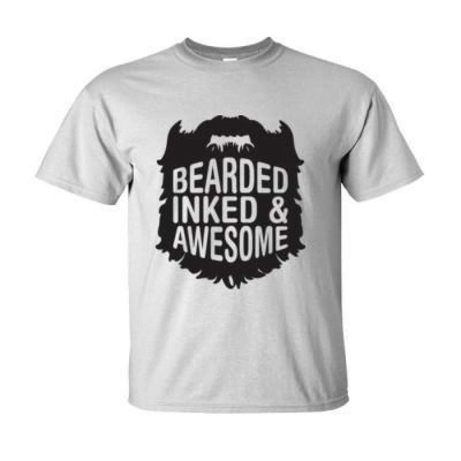 AGR Bearded Inked & Awesome – Ultra-Cotton T-Shirt