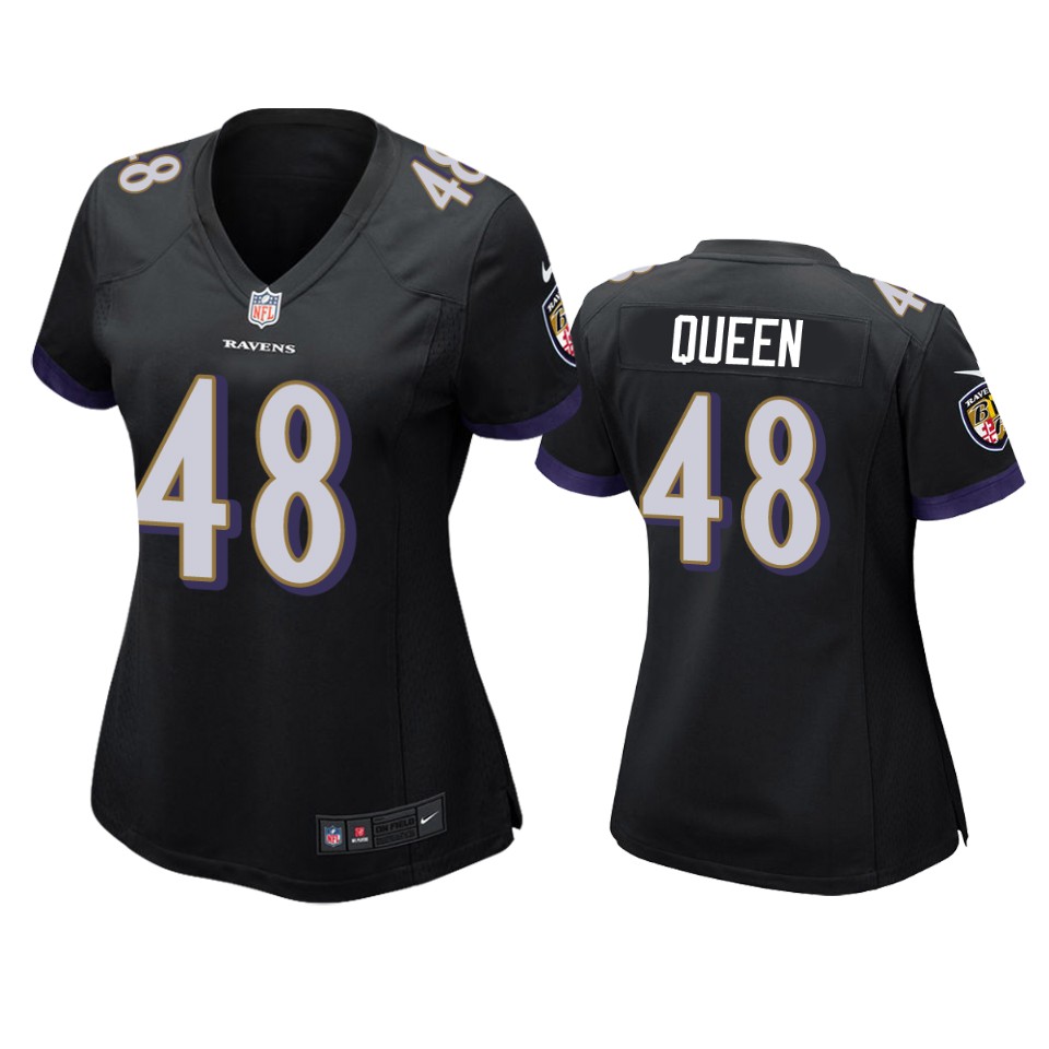 Baltimore Ravens Patrick Queen Black 2020 NFL Draft Game Jersey