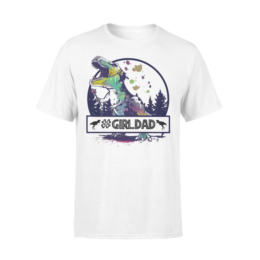 Dinosaur Girl Dad T-shirt