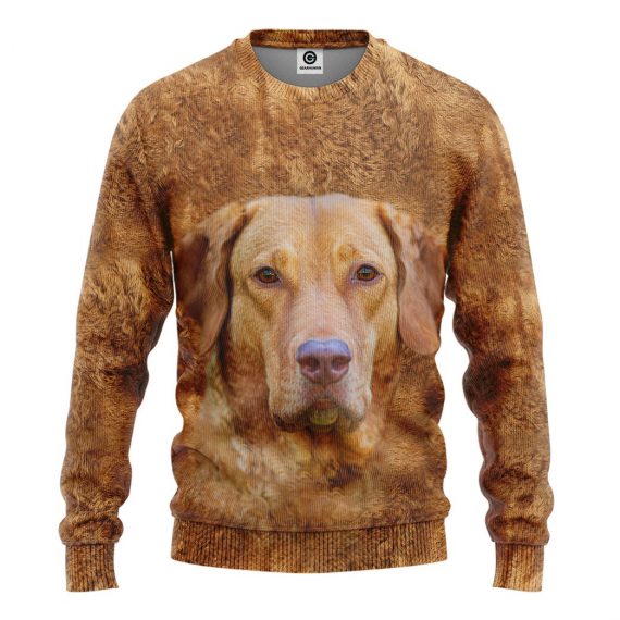 3D Chesapeake Bay Retriever Dog Front And Back All Over Print Unisex Sweatshirt For Dog Lovers