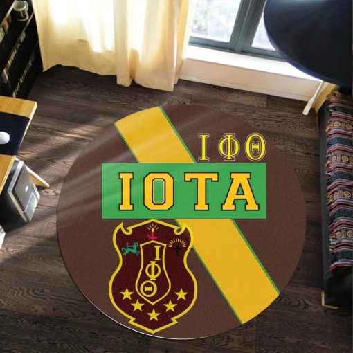 Iota Phi Theta Round Rug – Fraternity Blood In My Dna Round Rug