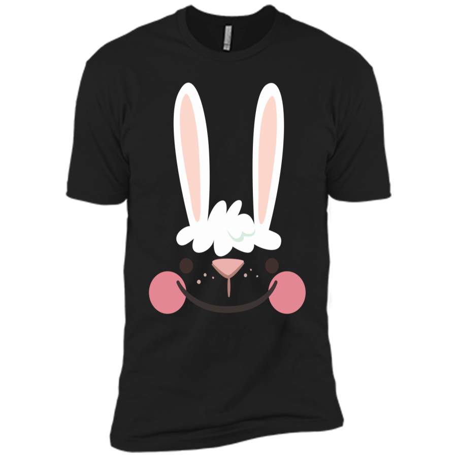 Classic Easter Bunny Face Happy Easter T Shirt for Kids Next Level Premium Short Sleeve Tee