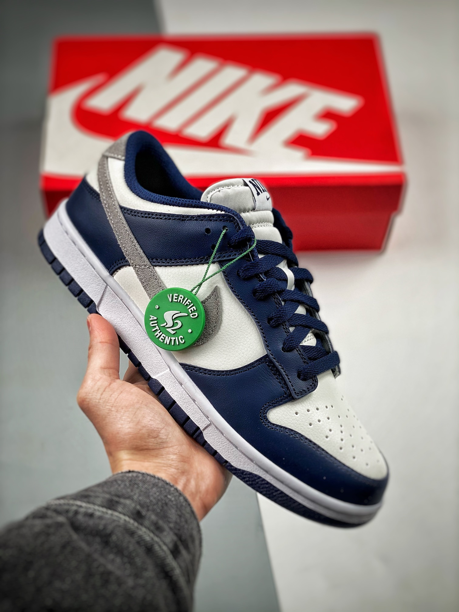 Nike Dunk Low Midnight NavyGrey-White FD9749-400 5339304