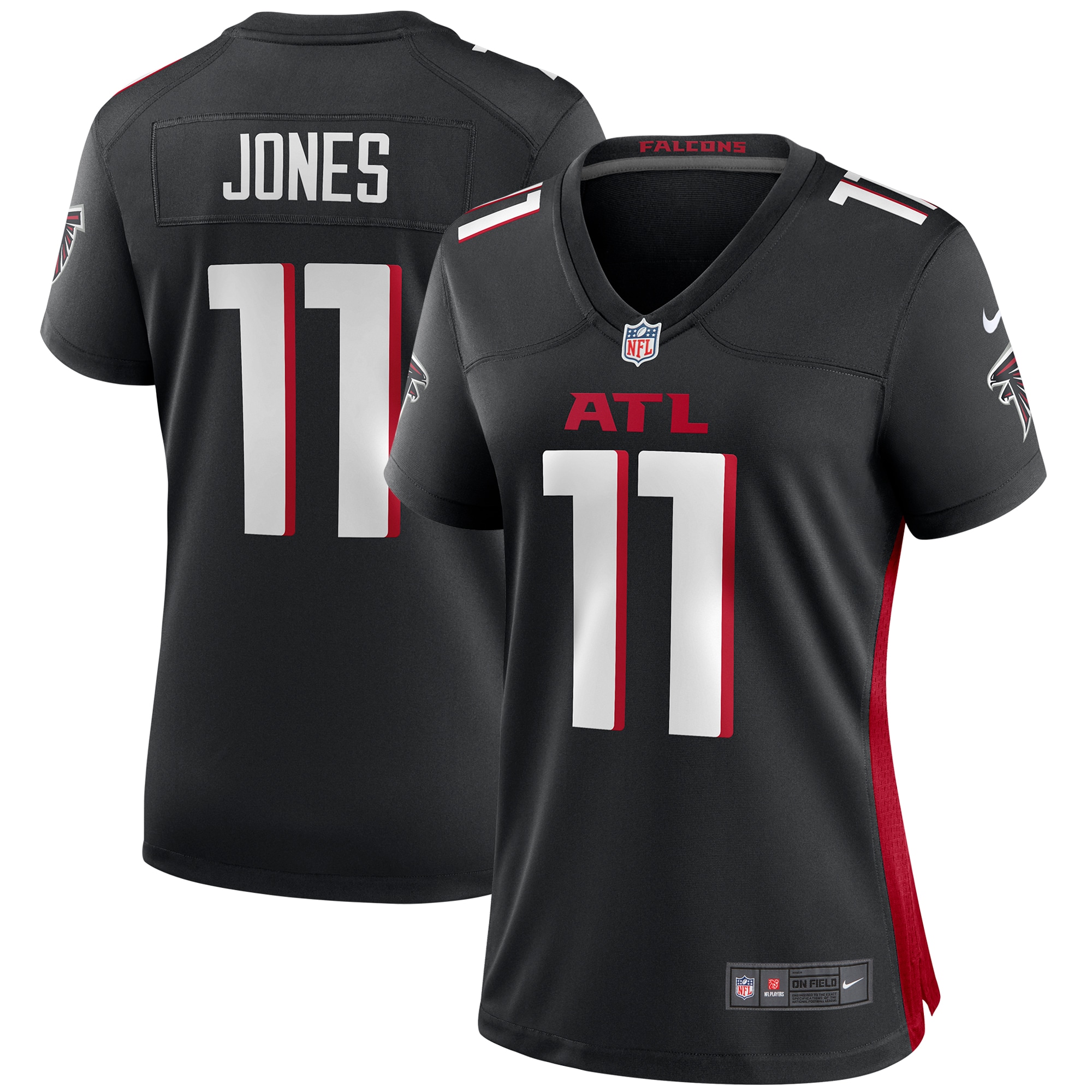 Women’s Atlanta Falcons Julio Jones Black Player Game Jersey