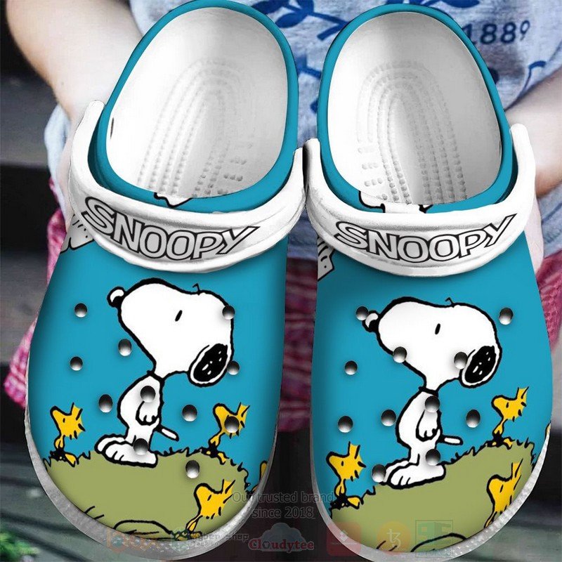 Snoopy And Woodstock Cute Crocs Crocband Clog Comfortable Water Shoes