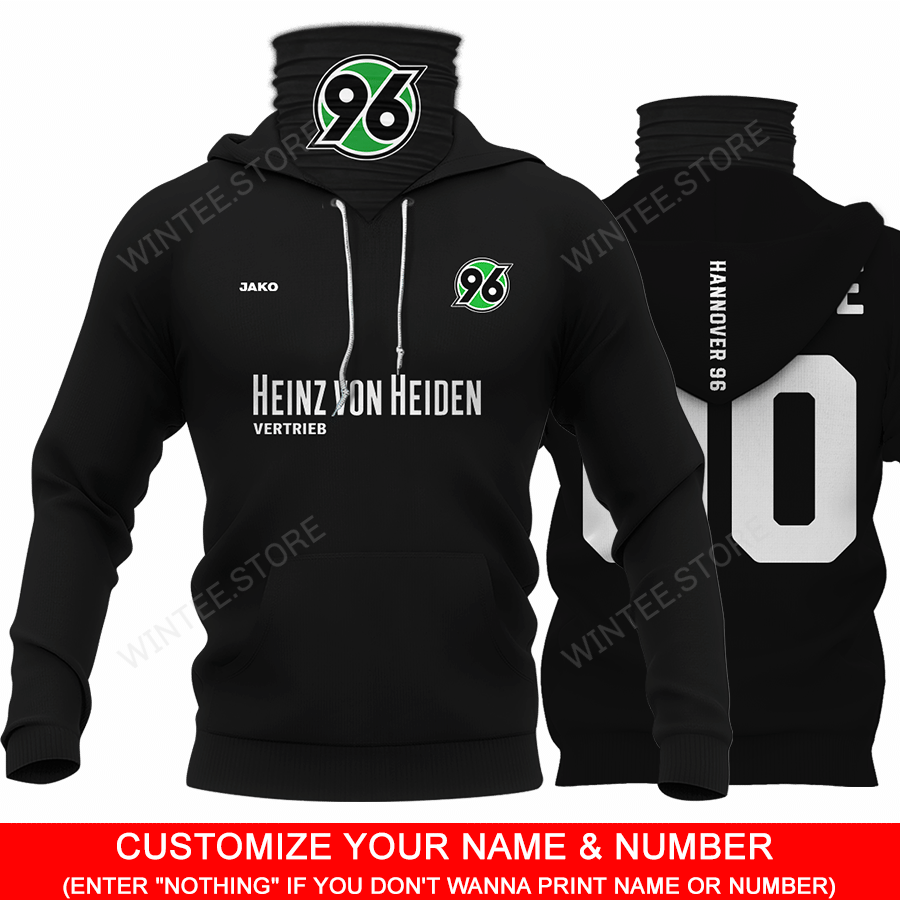 13Hannover96001 |HoodieMask| CUSTOMIZE YOUR NAME & NUMBER | HOT SALE 3D PRINTED