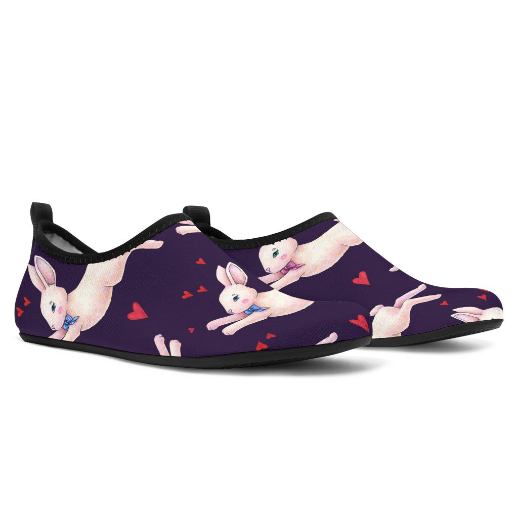 Rabbit Pattern Print Design Rb016 Aqua Water Shoes