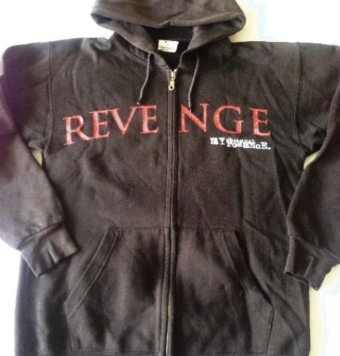 My Chemical Romance REVENGE Vintage Rock Band Zip Hoodie Outfit