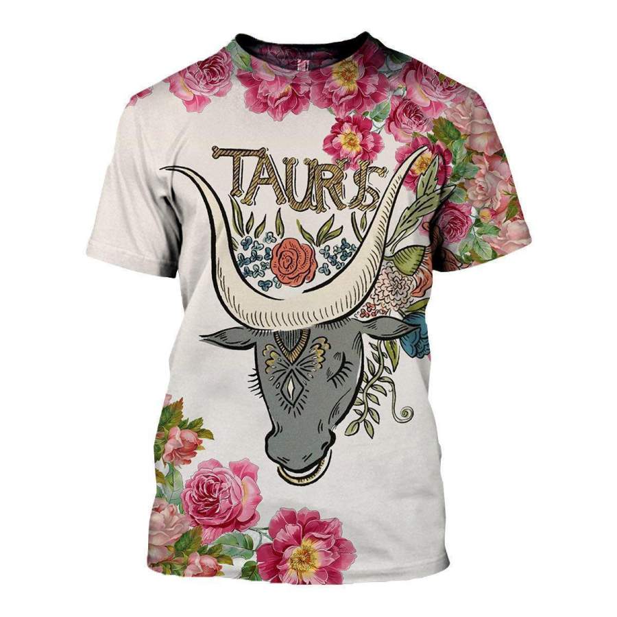 3D ALL OVER PRINTED TAURUS ZODIAC T SHIRT HOODIE NTH150847