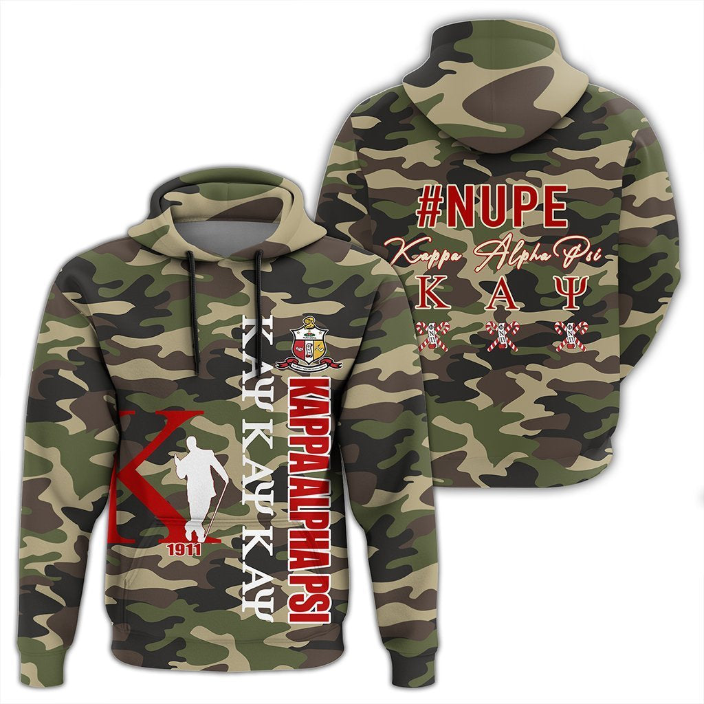 Greek Life Hoodie – Kappa Alpha Psi Camouflage Style Pullover