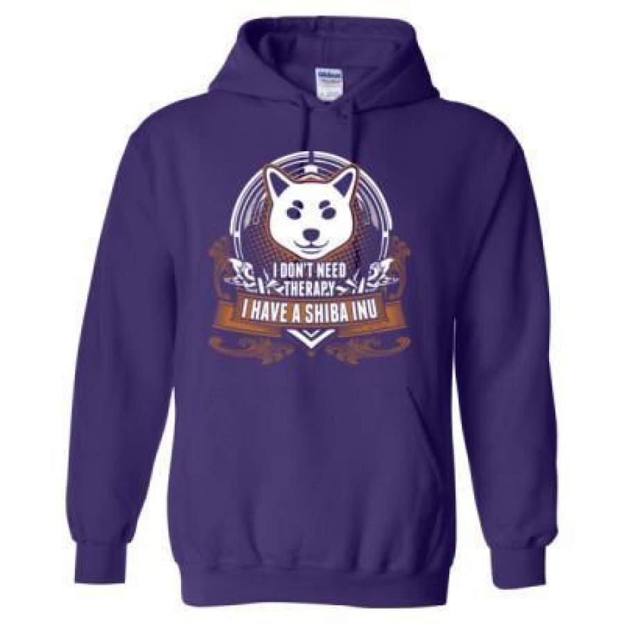 AGR I Dont Need Therapy I Have A Shiba Inu – Heavy Blend™ Hooded Sweatshirt