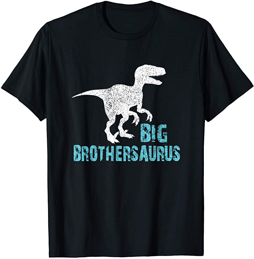 BrotherSaurus Big Brother Kids Boys T-Rex Dinosaur Gift T-Shirt