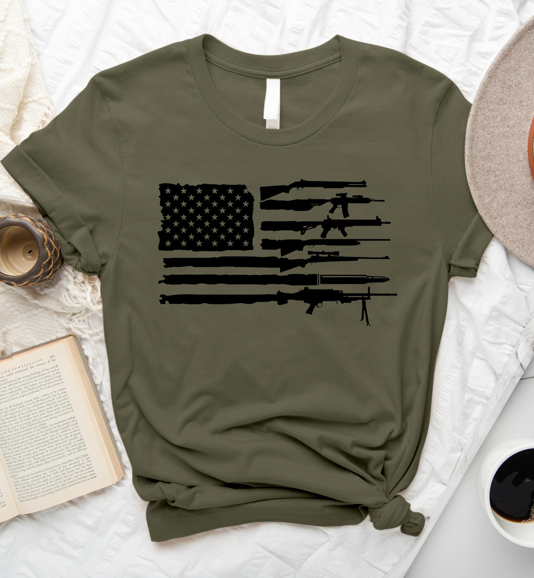 Patriotic American Flag 2Nd Amendment Standard/Premium T-Shirt Hoodie Sweatshirt