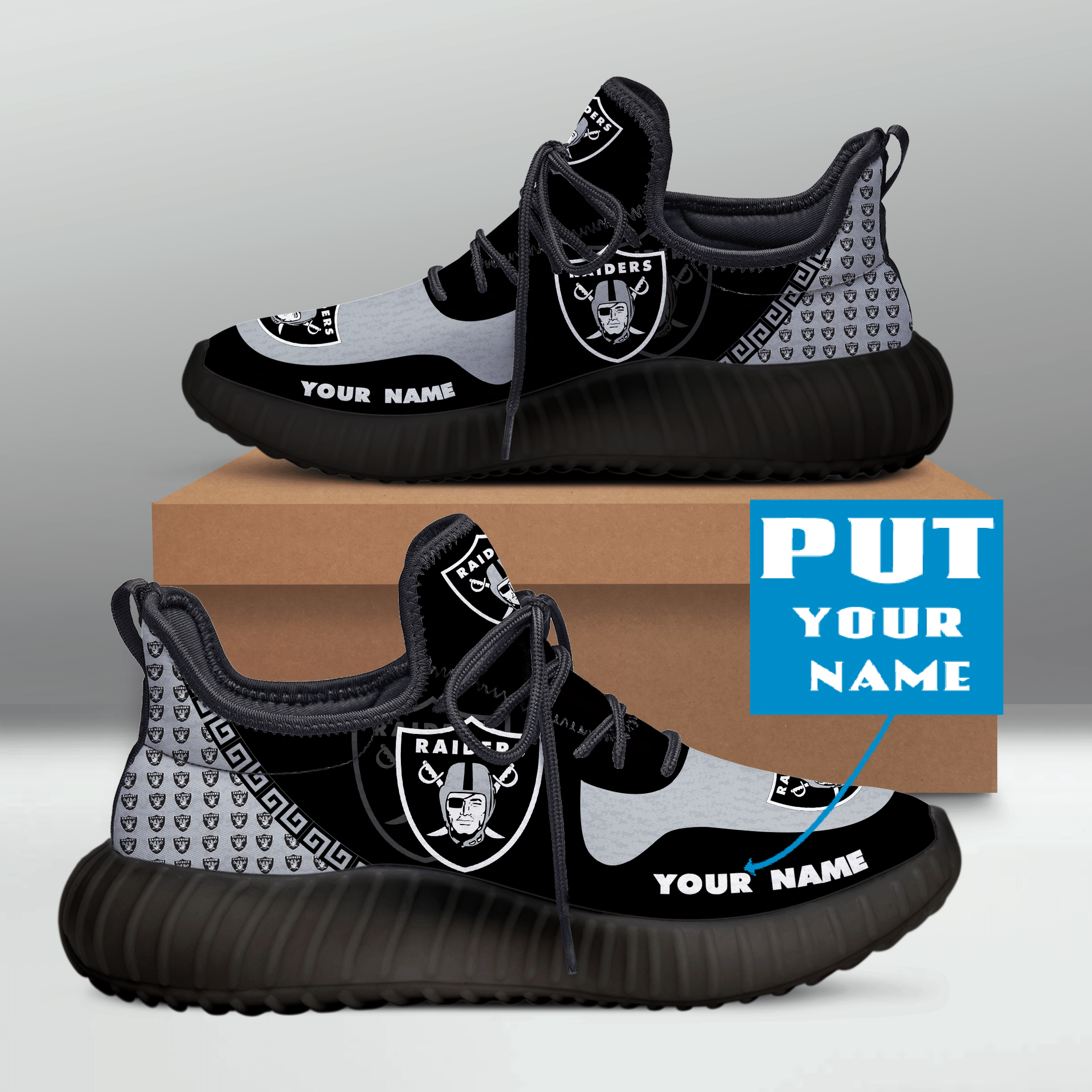 Lv Raiders Custom Name Yz Shoes – V11