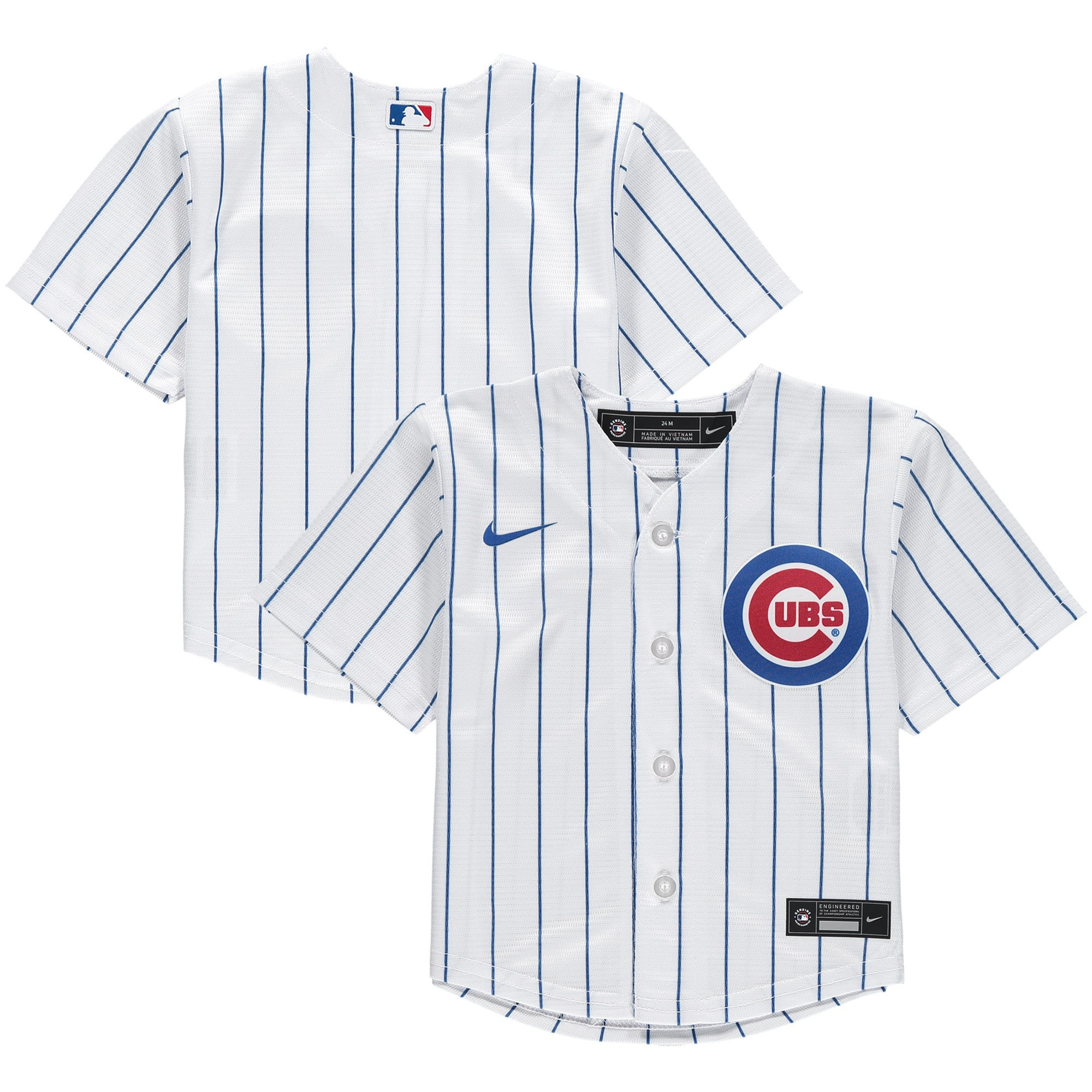 Chicago Cubs Infant Home Replica Team Jersey – White MLB Ver 1