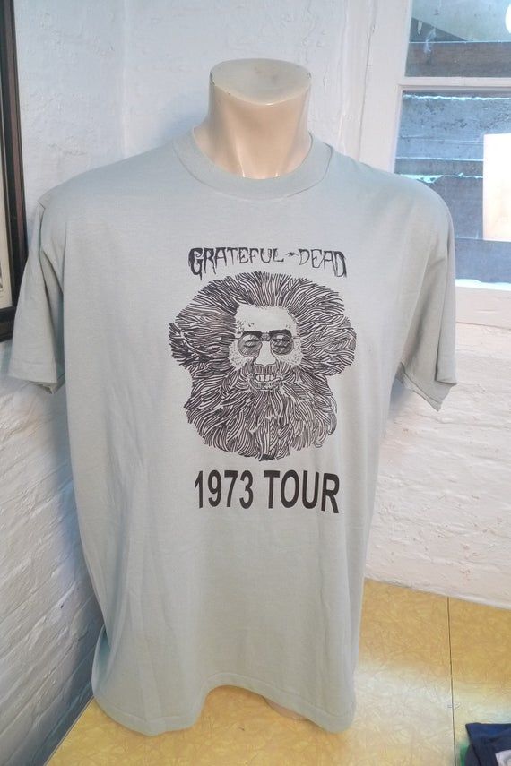 50 Old Stock Dated 1973 Grateful Dead Jerry Garcia Shirt Deadstock Unworn Single Sided Screen Stars Shirt