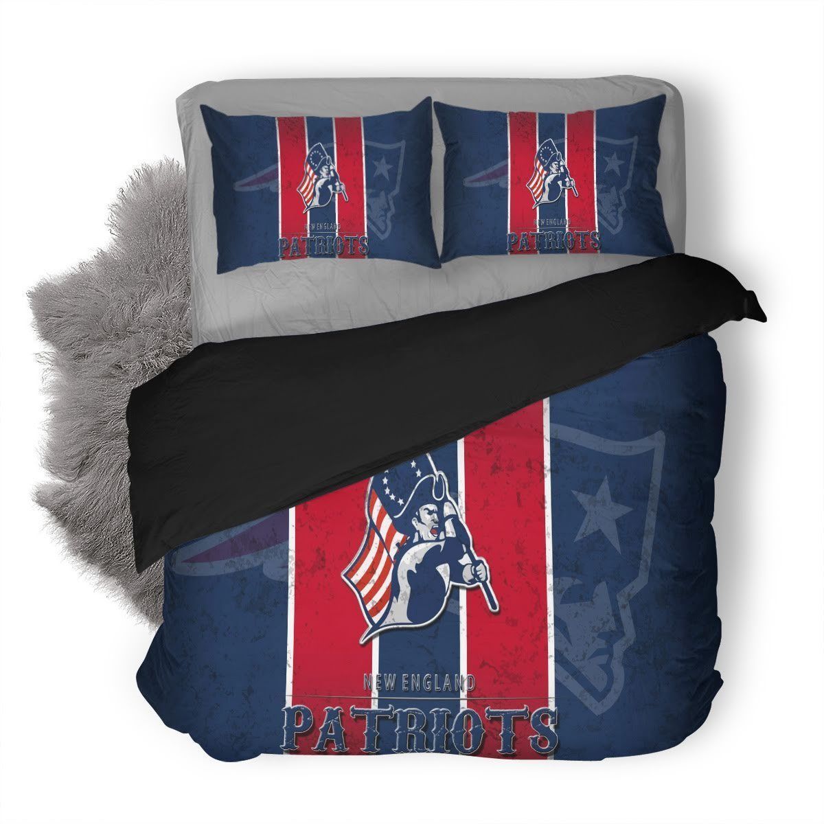 New England Patriots Logo 3D Printed Bedding Set Duvet Cover X Amp Pillow Cases