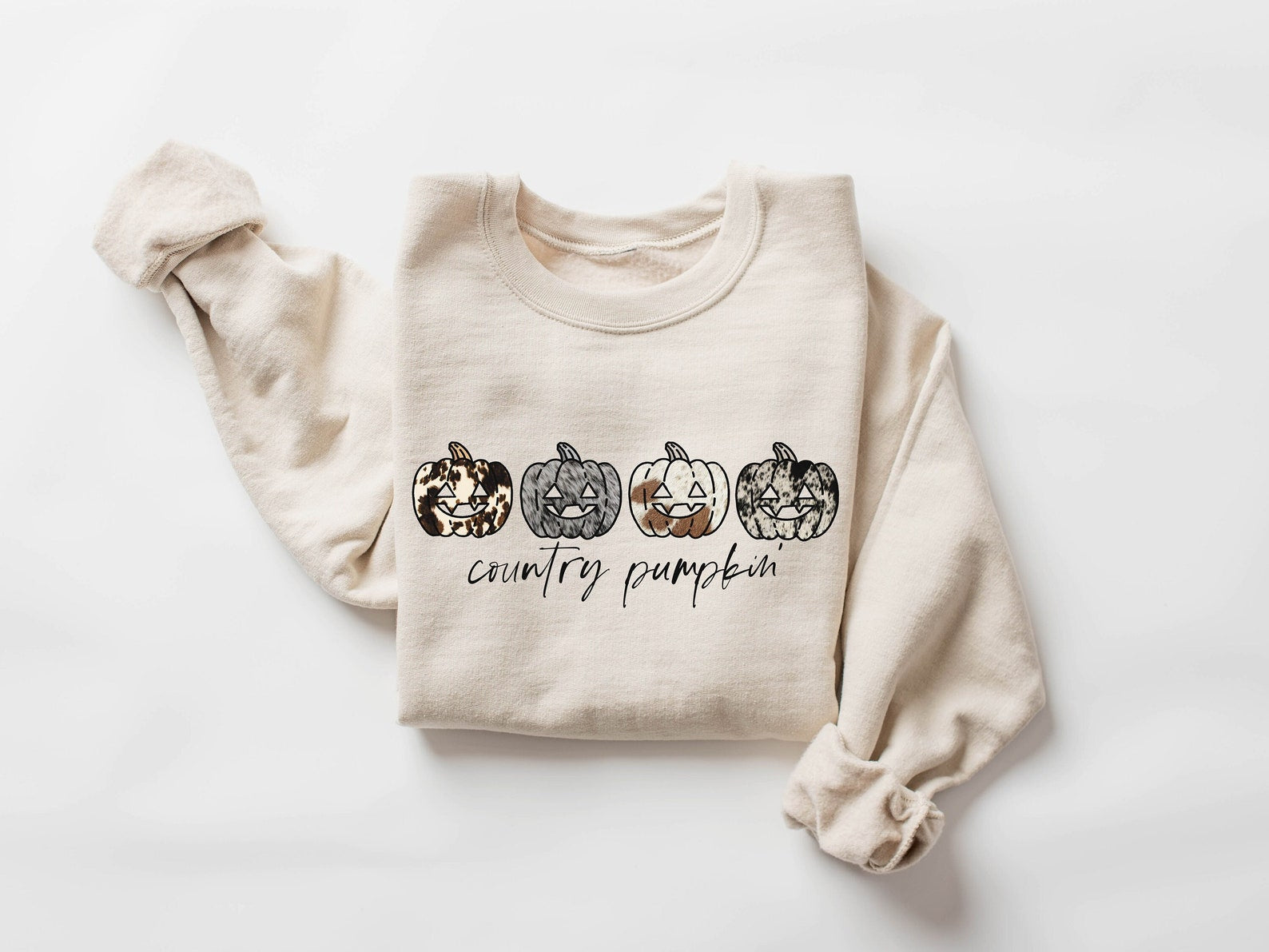 Halloween Pumpkin Sweatshirt 2D Crewneck Sweatshirt All Over Print Sweatshirt For Women Sweatshirt For Men