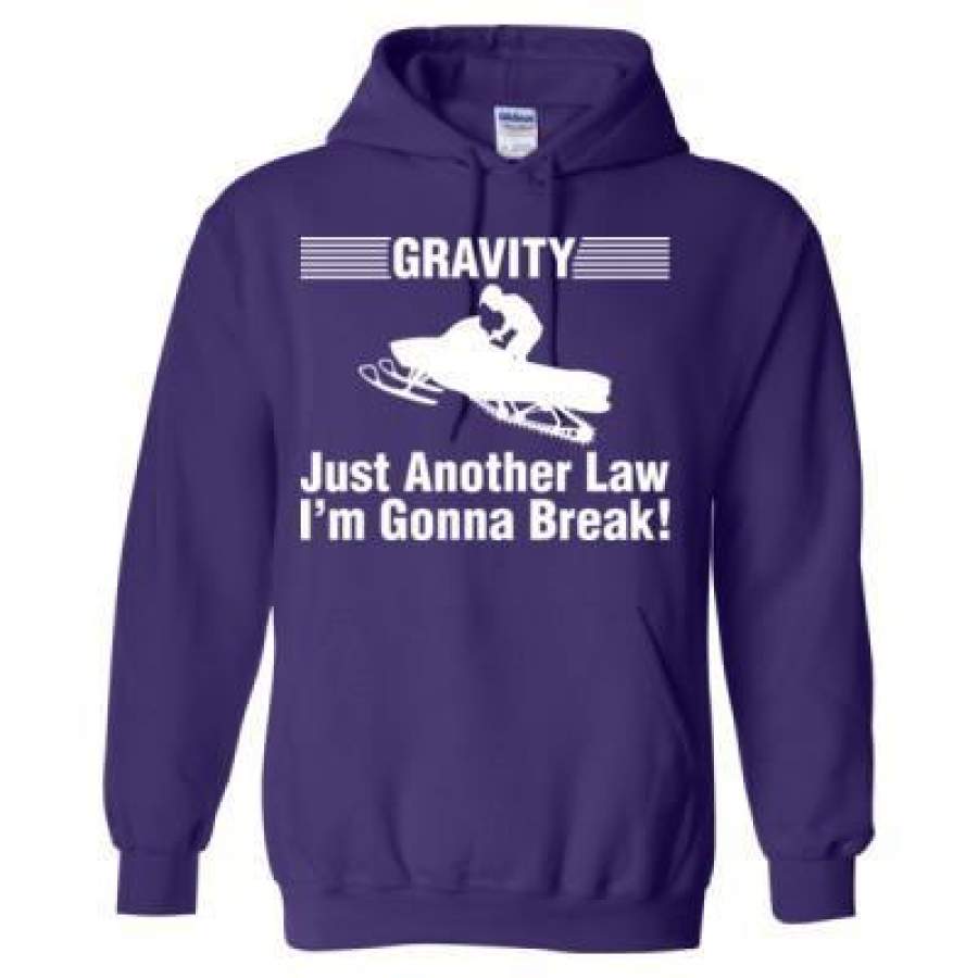 AGR Gravity Just Another Law Im Gonna Break Snowmobile – Heavy Blend™ Hooded Sweatshirt