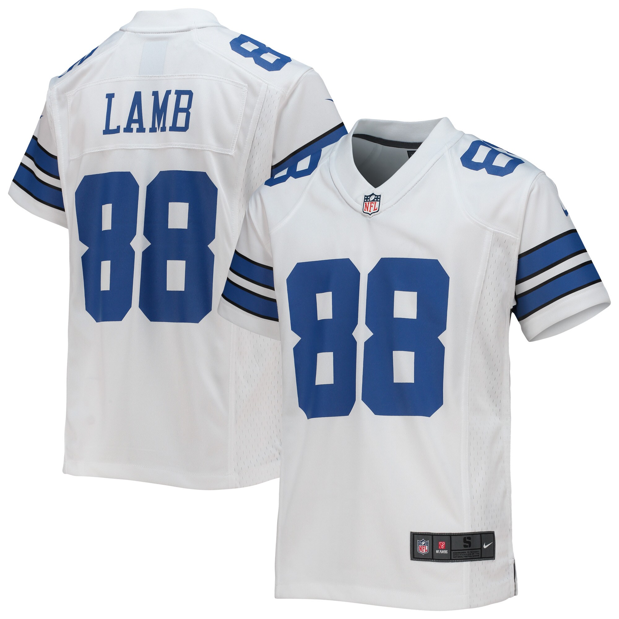 Youth Dallas Cowboys CeeDee Lamb White Game Jersey