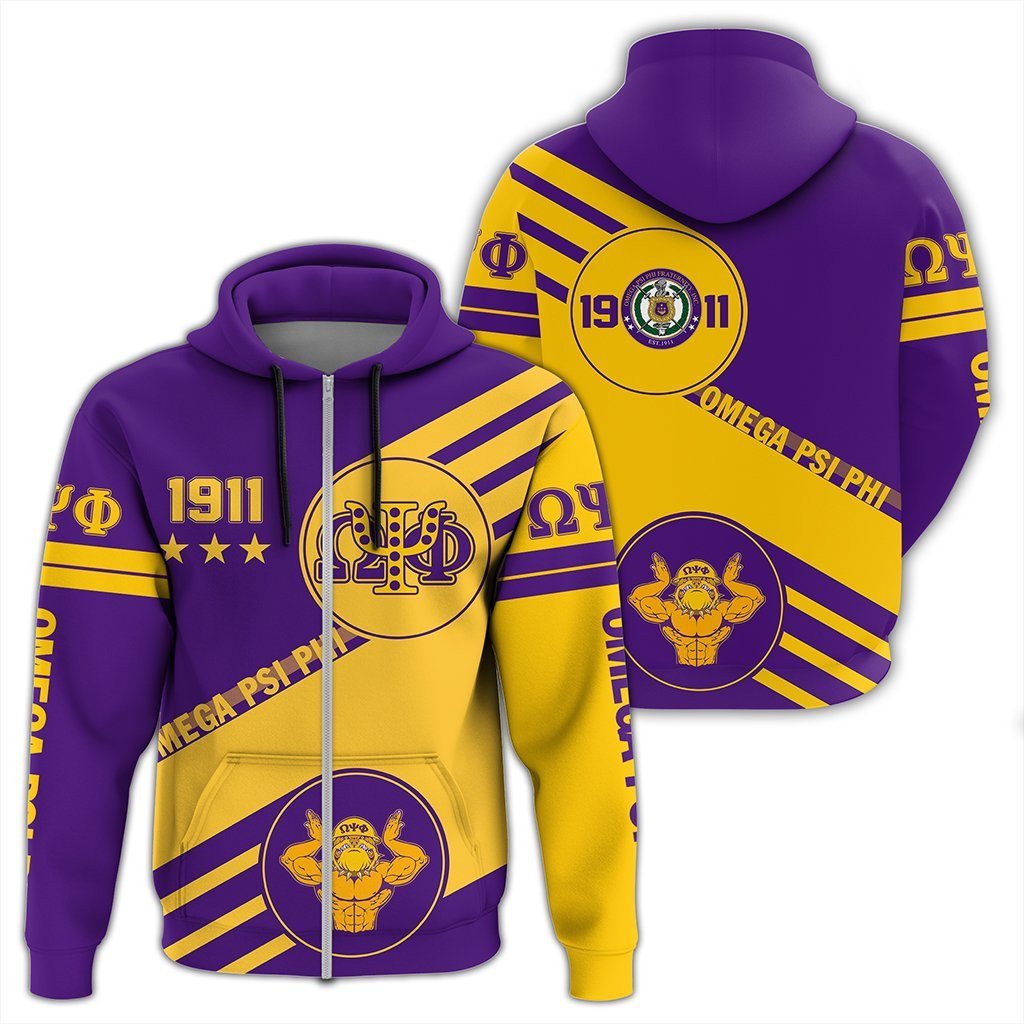 Fraternity Hoodie – Omega Psi Phi Swift Balls Zip Hoodie