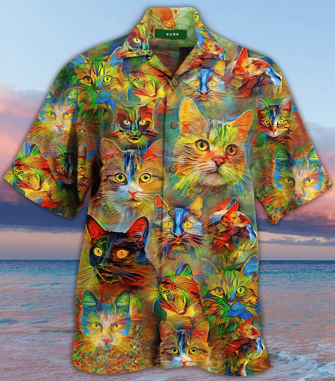 Amazing Colorful Cat Hawaiian Shirt Ha1919