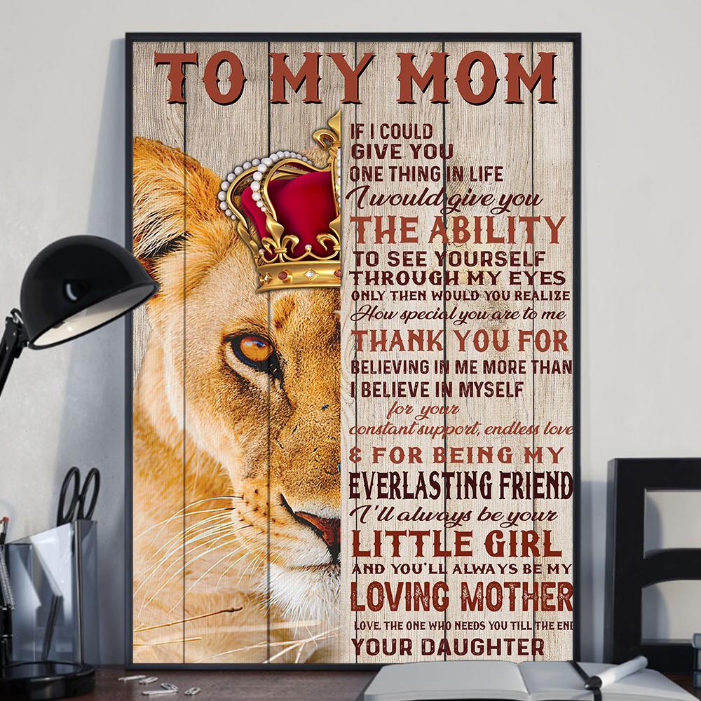 To My Mum Red Lion Poster