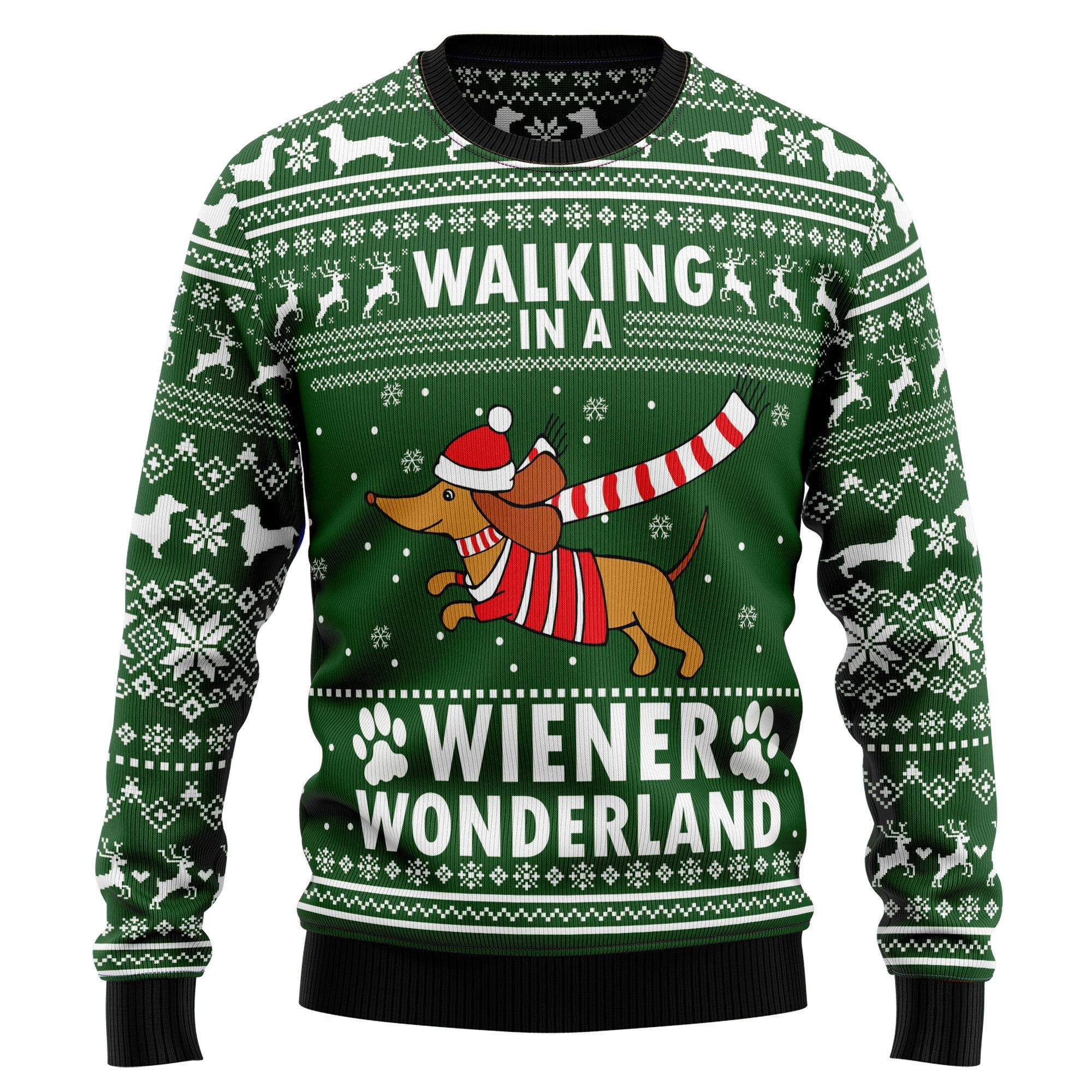 Dachshund Weiner Wonderland Ugly Christmas Sweater – Christmas Sweater For Men & Women Adult – Christmas Gifts 2022